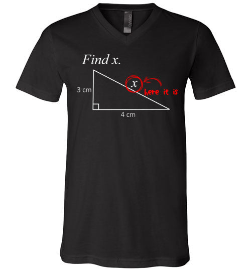 Math Find X V-Neck