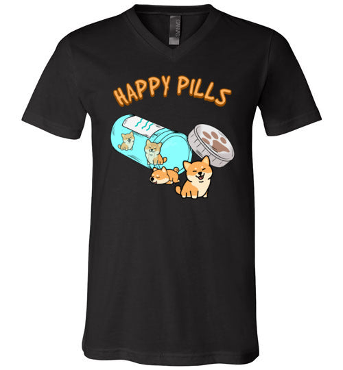 Happy Pills Shiba Inu V-Neck