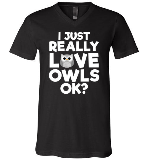 Just Really Love Owls V-Neck