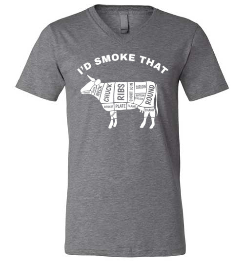 Id Smoke That Beef BBQ V-Neck