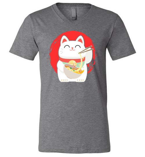 Ramen Cat V-Neck