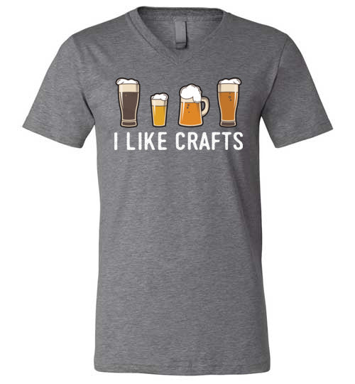 I Like Crafts V-Neck