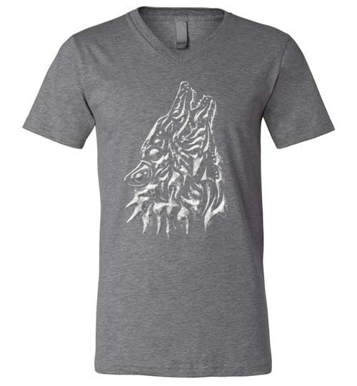 Fenrir Viking Wolf V-Neck