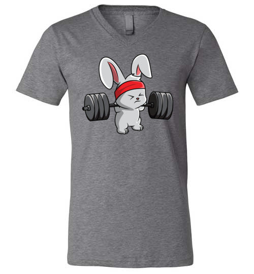 Bunny Rabbit Workout Weightlifting V-Neck