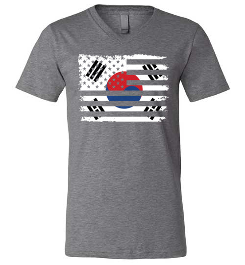 South Korean American Flag V-Neck
