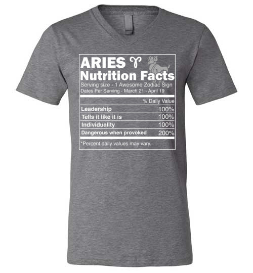 Aries Nutrition Facts V-Neck