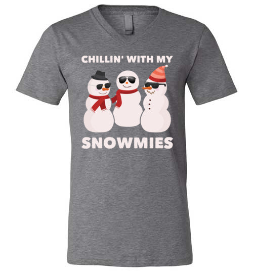 Chillin With My Snowmies V-Neck