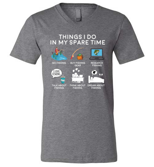 Things I Do In My Spare Time Fishing V-Neck