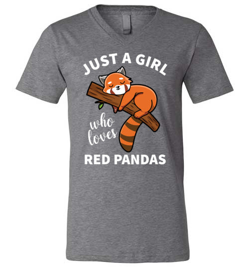 Just a girl who loves Red Pandas V-Neck