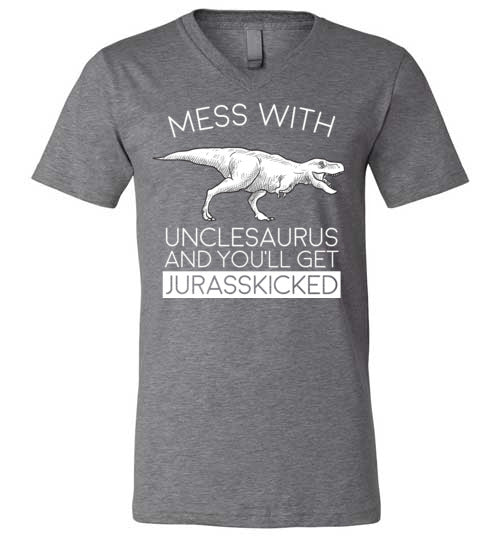 Unclesaurus Jurasskicked V-Neck