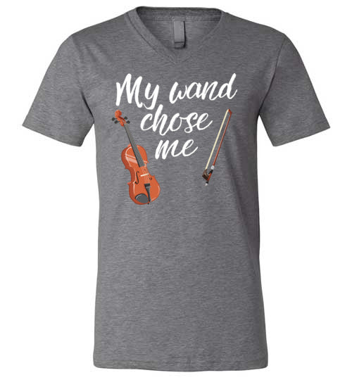 Violin Wand Chose Me V-Neck