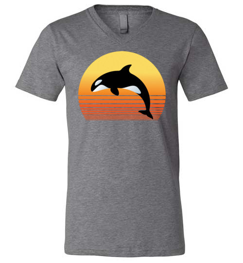 Killer Whale Sunset V-Neck