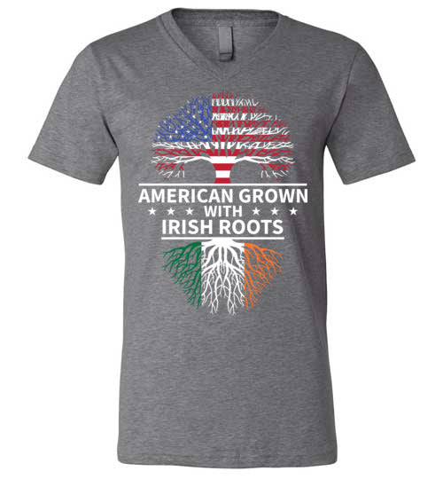 American Grown With Irish Roots V-Neck