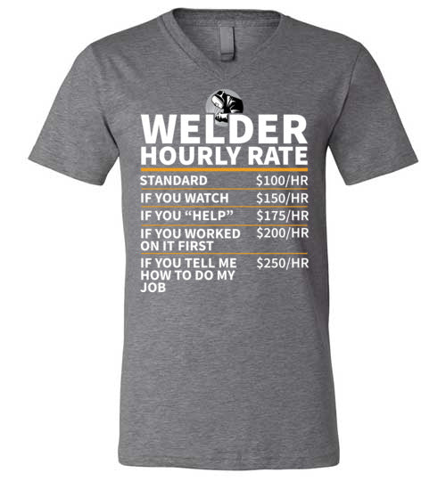 Welder Hourly Rate V-Neck