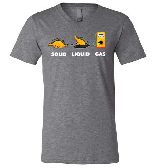 Dinosaur Solid Liquid Gas V-Neck