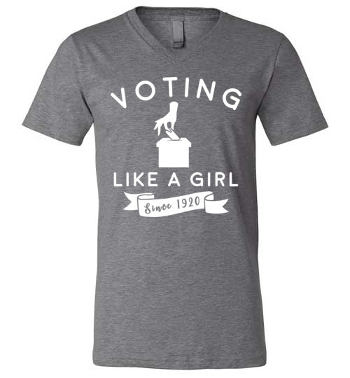 Voting Like a Girl V-Neck