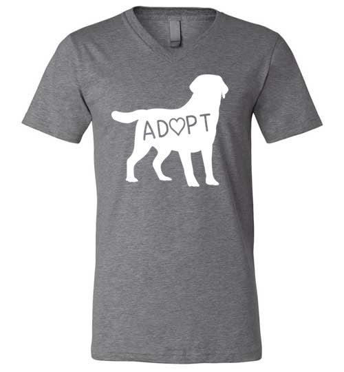 Adopt Dog V-Neck
