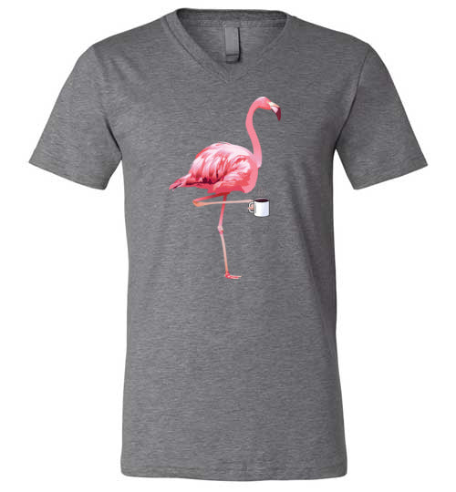 Flamingo Coffee V-Neck