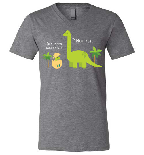 Atheist Dinosaur V-Neck