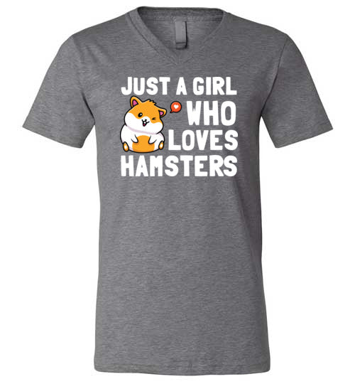 Just a girl Who Loves Hamsters V-Neck