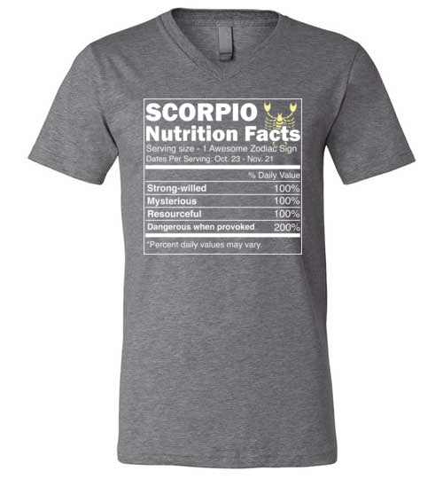 Scorpio Nutrition Facts V-Neck
