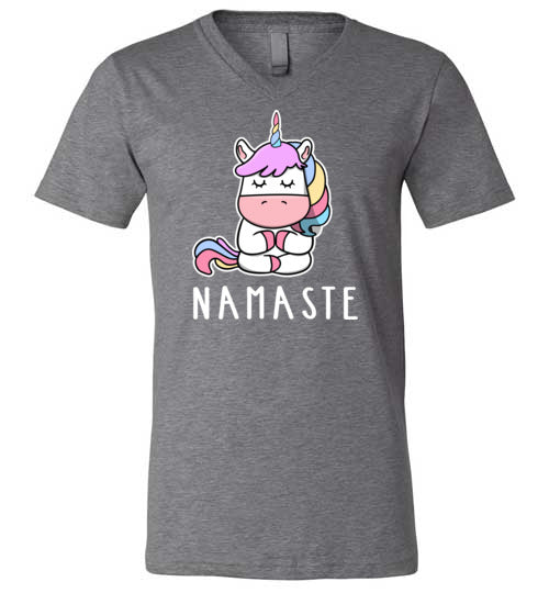 Yoga Unicorn Namaste V-Neck