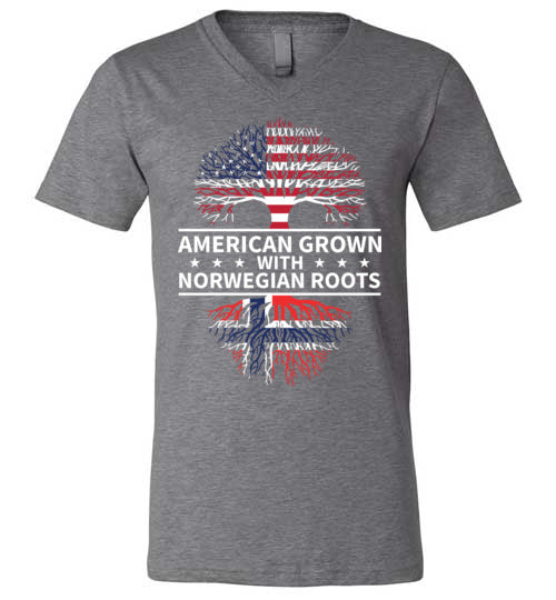 American Grown With Norwegian Roots V-Neck