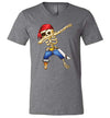 Pirate Dabbing Skeleton Cartoon V-Neck