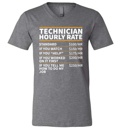 Technician Hourly Rate V-Neck