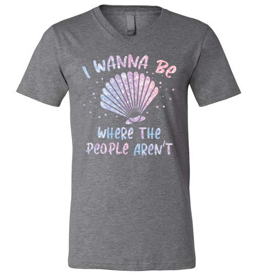 Mermaid I Wanna Be Where The People Arent V-Neck
