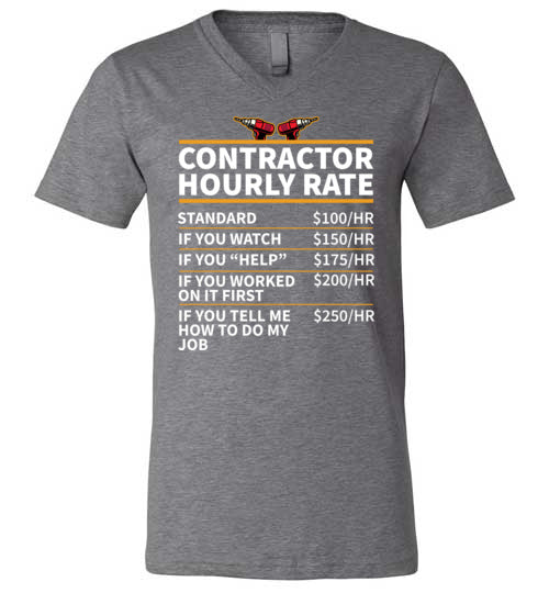 Contractor Hourly Rate V-Neck
