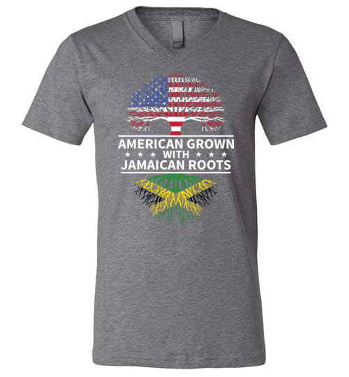 American Grown With Jamaican Roots V-Neck