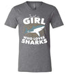 Just A Girl Who Loves Sharks V-Neck