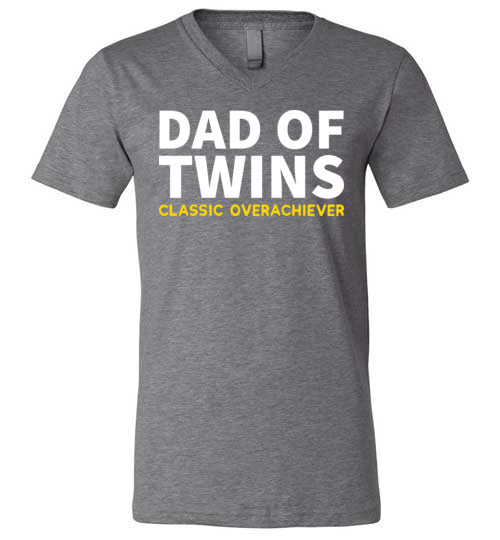 Dad Of Twins Overachiever V-Neck