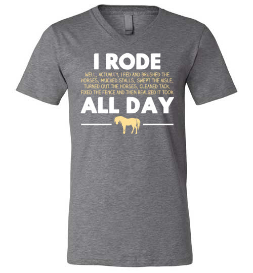 Horse Rode All Day V-Neck
