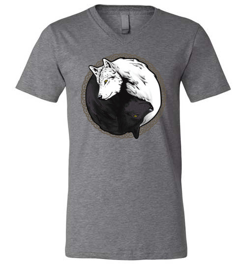 Wolf Yin Yang V-Neck