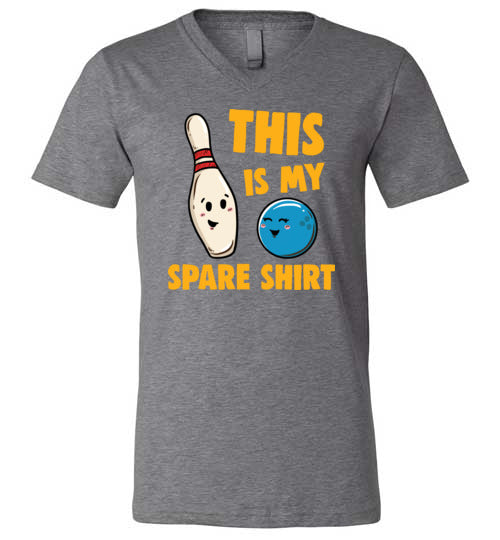 Bowling This Is My Spare Shirt V-Neck