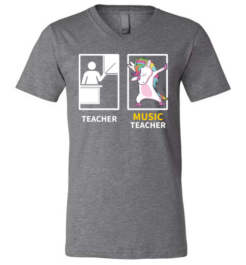 Dabbing Music Teacher V-Neck