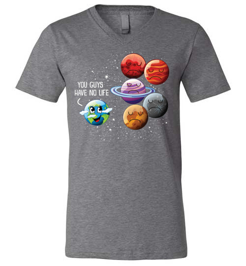 Planets No Life V-Neck
