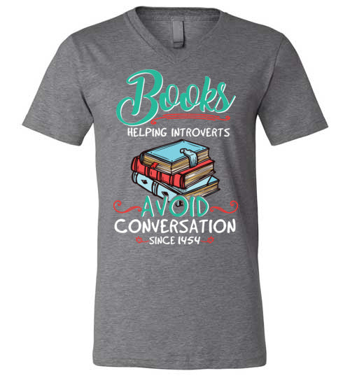 Books Helping Introverts V-Neck