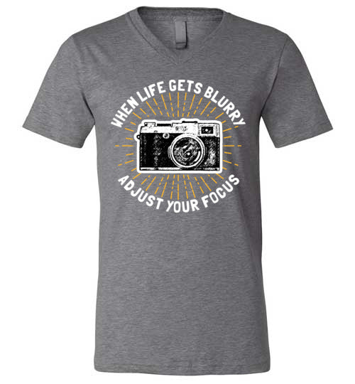 Photographer Life Gets Blurry V-Neck
