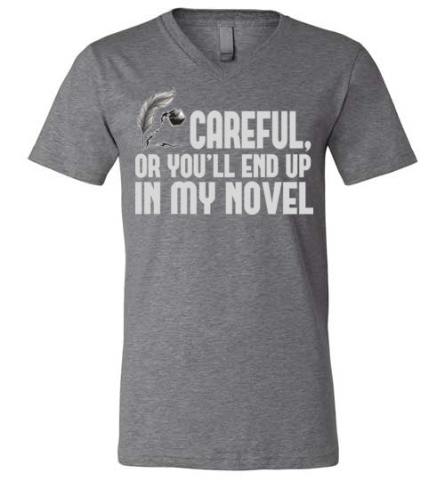 Careful Novel V-Neck