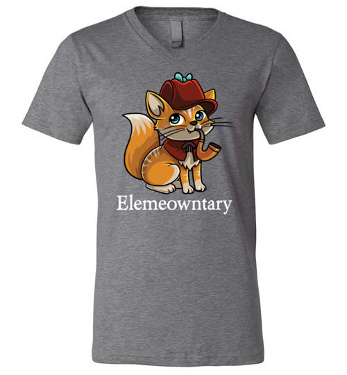Cat Detective Elemeowntary V-Neck