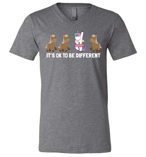 Ok To Be Different Unicorn V-Neck