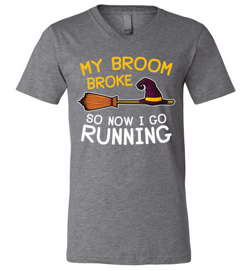 Broom Broke Running V-Neck