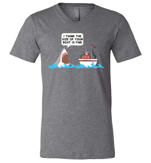 Shark Boat Size V-Neck