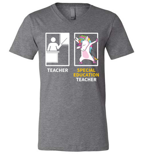 Special Education Teacher Dabbing V-Neck