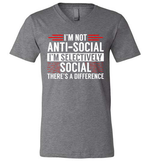 Selectively Social V-Neck