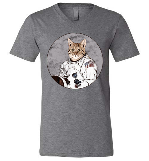 Cat Astronaut V-Neck