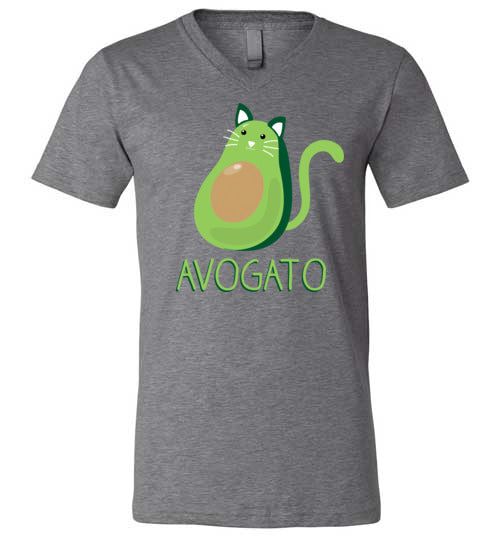 Avocado Cat Avogato V-Neck